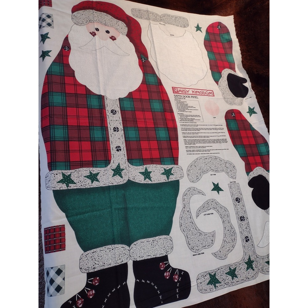 Daisy Kingdom‎ Santa Door Panel Fabric Christmas Holiday Sewing Craft 43" Tall